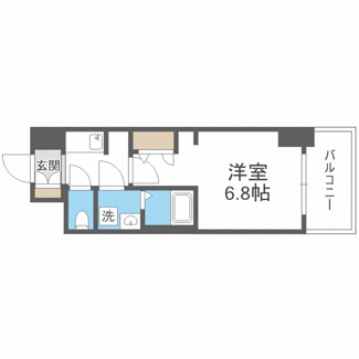 【間取り】 | S-RESIDENCE難波大国町Uno