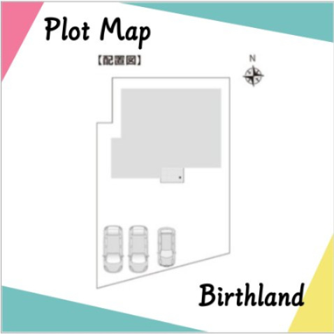 中古戸建　郡山市西田町字鬼生田の区画図|カースペース並列3台