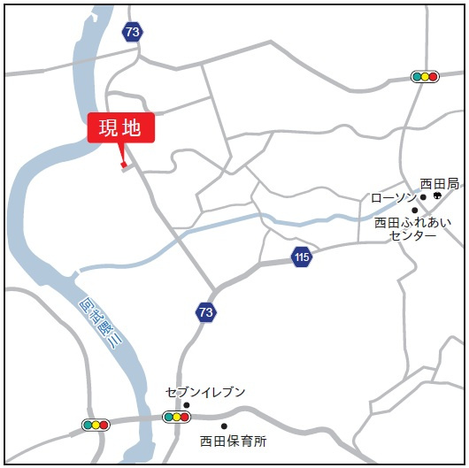 中古戸建　郡山市西田町字鬼生田の地図