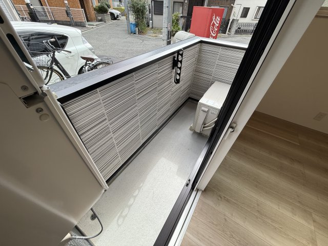 La-Crea曽根のバルコニー