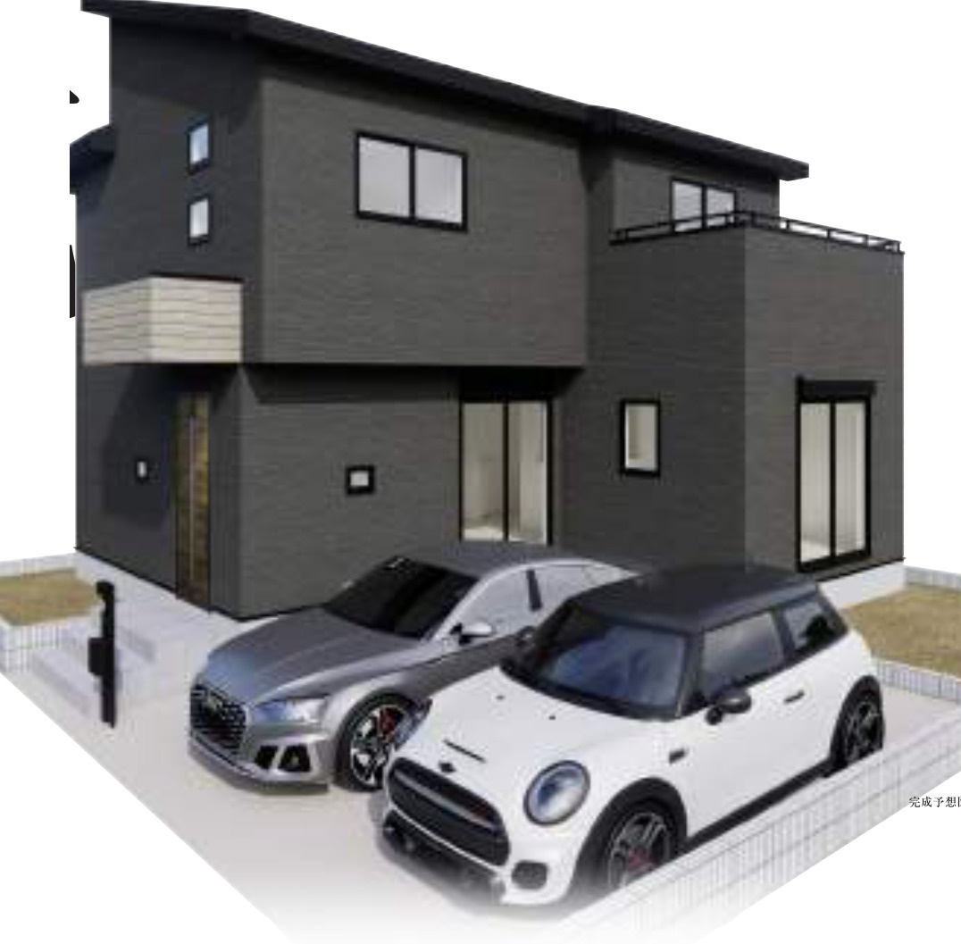 【仲介手数料無料】入間市扇台１０期全１棟　入間市の新築住宅なら西武ハウジングの外観パース