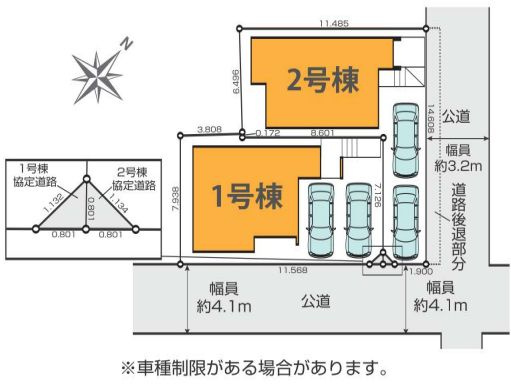 藤沢市鵠沼海岸3丁目新築戸建て　3期1号棟の区画図|区画図「藤沢市鵠沼海岸3丁目新築戸建て」