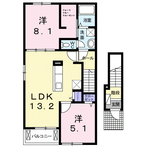 Ｖｉｌｌａ　アニバ　Ⅲの間取り