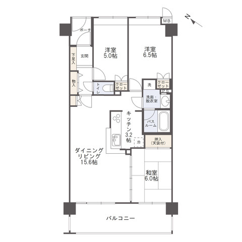 サーパス田村町の間取り