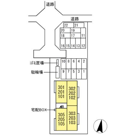 ガーランドの区画図
