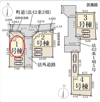 【区画図】 | リーブルガーデン平群町三里４期 | 区画図