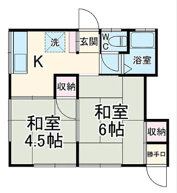 柏市弥生町　一棟売アパートの間取り