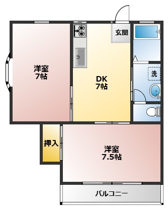 【間取り】 | ライフピュア | 角部屋です！