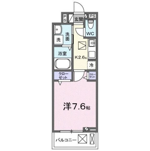 リエゾン学園前の間取り