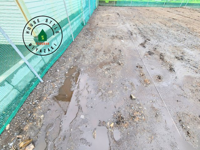 都城市下川東B(1号棟)の庭|お庭で自由な時間を過ごせます。