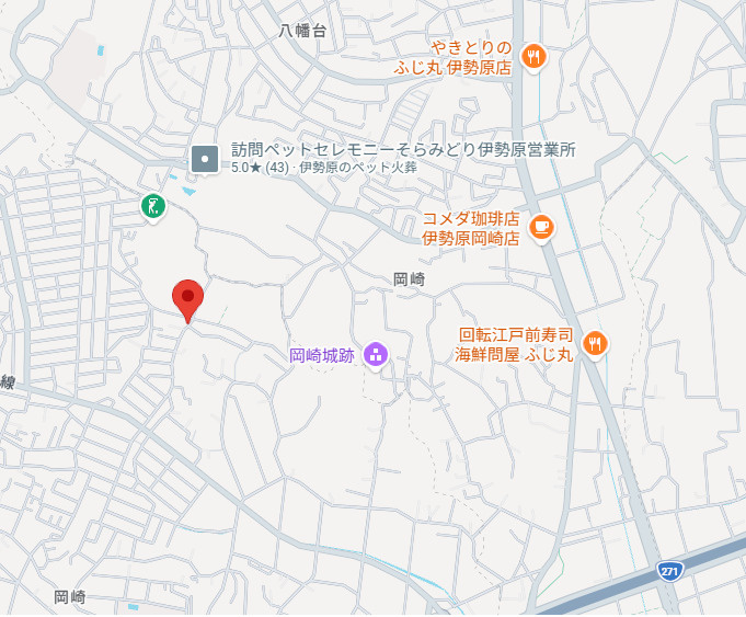 平塚市岡崎　中古戸建の地図