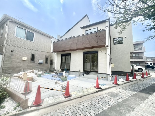 志木市中宗岡４丁目の新築一戸建の外観|南東向きで明るい新築一戸建てです。