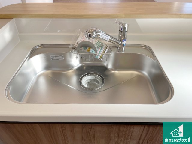 高槻市明野町　第5期　新築一戸建ての設備|洗い物も楽にできる、広々シンク！
