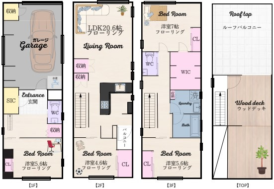 大田区上池台5丁目　中古戸建の間取り|間取り図