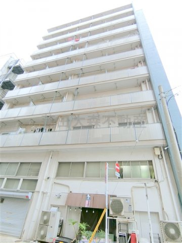 蒲田グリーンハイツの外観|外観　1976年10月築　RC鉄筋コンクリート造地上10階建て総戸数33戸の分譲賃貸マンション　東京都大田区蒲田5丁目　JR京浜東北線蒲田駅、京浜急行本線京急蒲田駅も徒歩圏内の立地