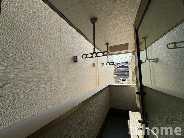 フジパレス沢良宜東Ⅰ番館のバルコニー|広々としたバルコニーです