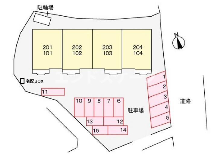 エスポワールの区画図|高崎、前橋のお部屋探しはエンドスケープまで！お客様の理想お聞かせ下さい♪