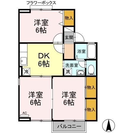 メゾン・パークス Ｂの間取り