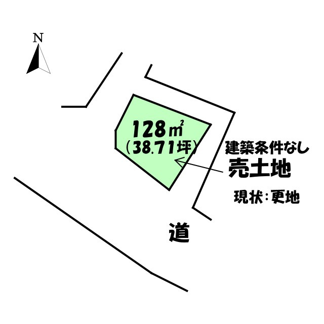 土地　高崎市片岡三丁目の土地図