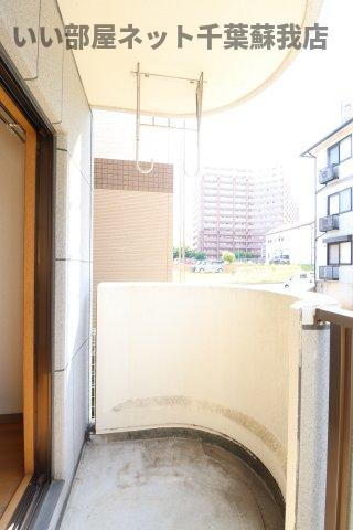 ハイツおゆみ野　Ⅰのバルコニー|お洗濯にも便利なバルコニー付き