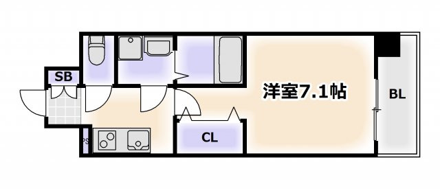【間取り】 | ワールドアイ難波南ポルタ