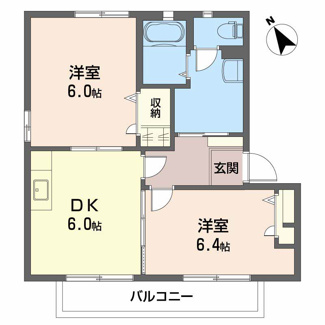 【間取り】 | グランシード神越B