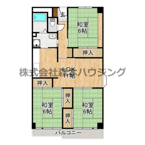 【間取り】 | 　香里園ヒルズ