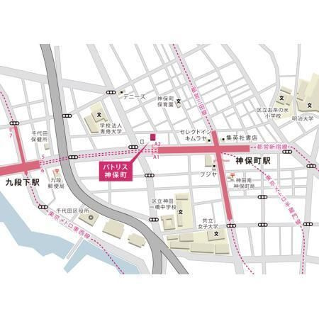 パトリス神保町の地図