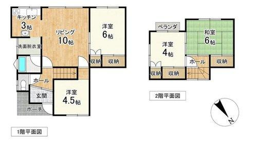 高台南向き4LDK！日当たりと眺望を叶える緑ケ岡の家♪の間取り