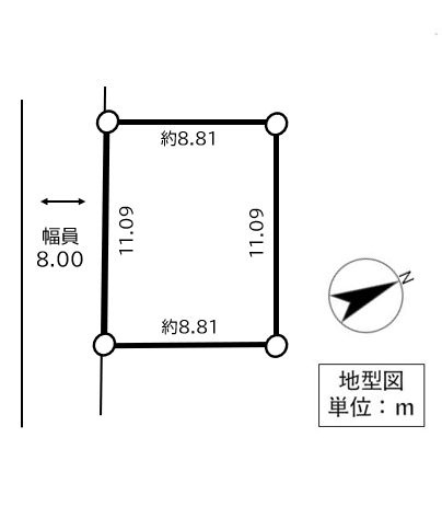 釧路市緑ケ岡5丁目　売土地の土地図