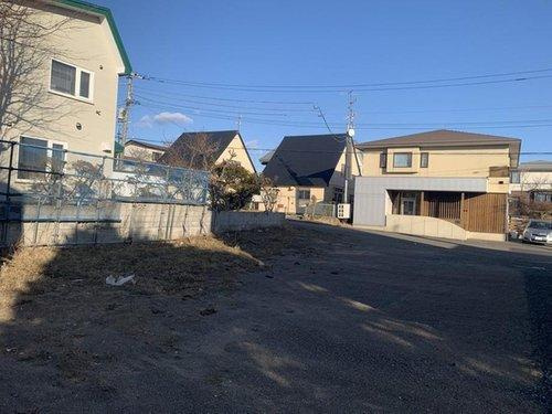 釧路市富士見3丁目（B）　売土地の前面道路含む現地写真|浸水リスクの低い、高台にある土地です。