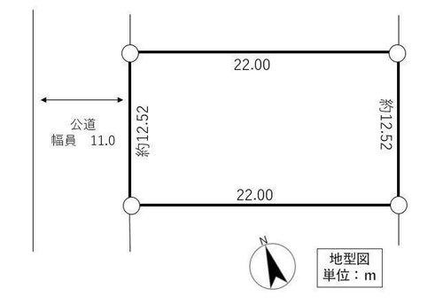 釧路市鳥取北6丁目土地 (B)の土地図