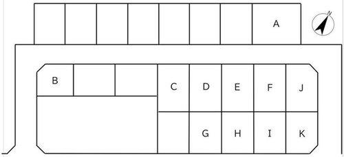 【中標津町シラカバヒルズ】 E区画の区画図|間口と奥行きが整った、プランニングしやすい土地です。
