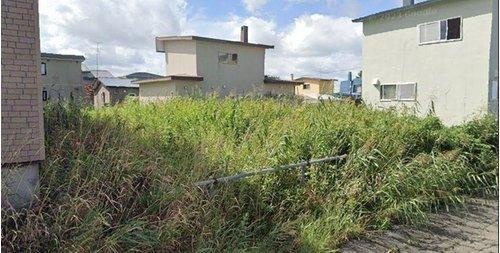 釧路町遠矢5丁目　売土地の前面道路含む現地写真|間口は約13.66mで建築プランニングがしやすい整形地です♪