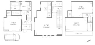 【間取り】 | 蕨市中央２丁目　中古戸建