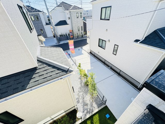 松戸市栄町８丁目新築戸建【旭町小学校：5分】の展望|バルコニーより道路側眺望