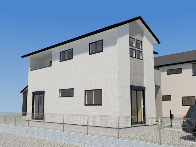 福津市津屋崎8丁目1期の外観パース