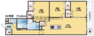【間取り】 | Maison de Mine Nagai Parc Est.