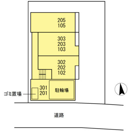 Laffinageの区画図