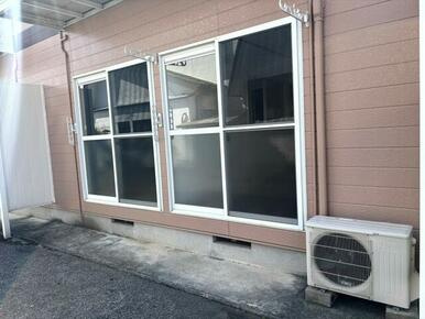 エステートピア園田のバルコニー