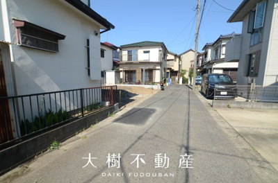 【前面道路含む現地写真】 | 海老名市中野１丁目　売地　全１区画