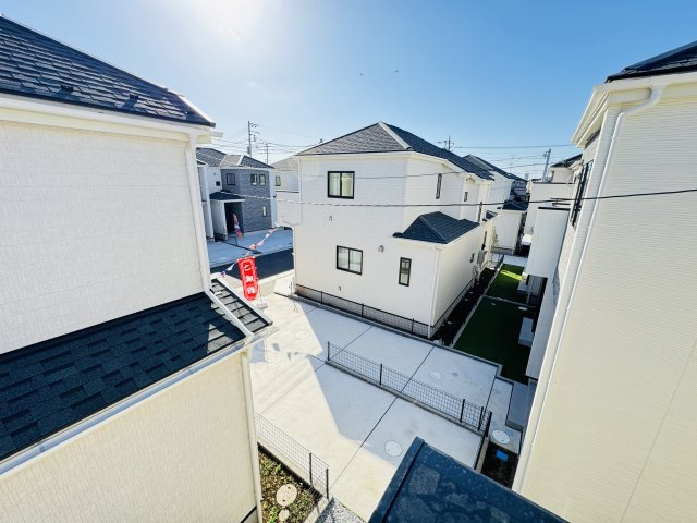 松戸市栄町８丁目新築戸建【旭町小学校：5分】の展望|バルコニーより道路側眺望