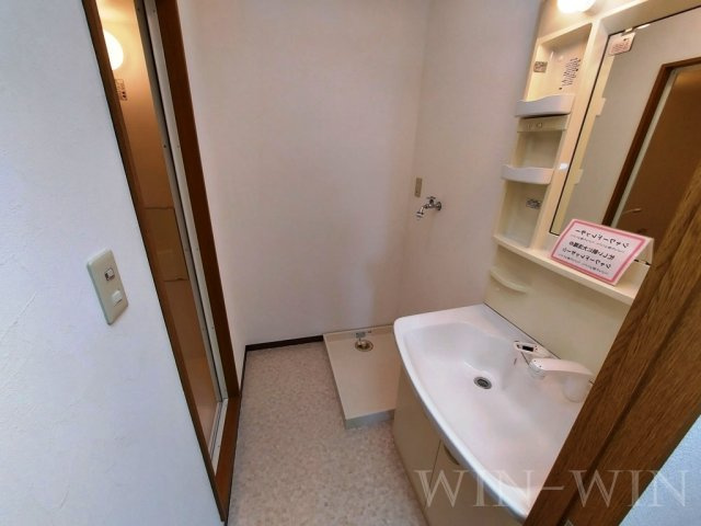 メゾンソレイユの洗面所