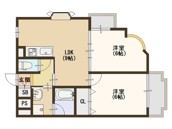 【間取り】 | CASA住之江