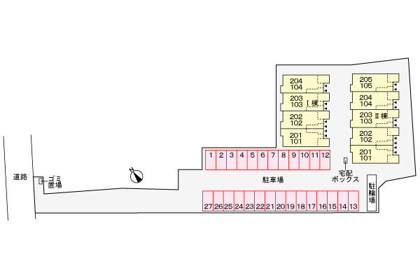 ル・シエル　Ⅰの駐車場|駐車場