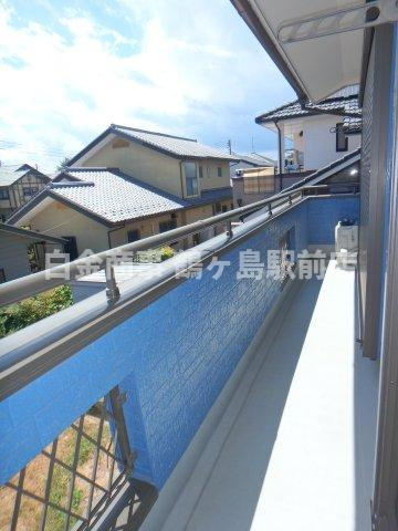 坂戸市にっさい花みず木中古戸建のバルコニー