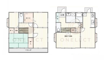 坂戸市にっさい花みず木中古戸建の間取り