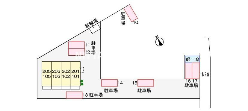 グランシャリオ　ジュモーの区画図