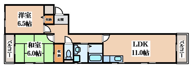【間取り】 | ベルメゾン伍の坪