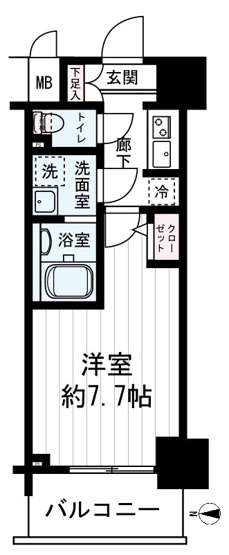 【間取り】 | S-RESIDENCE難波EAST